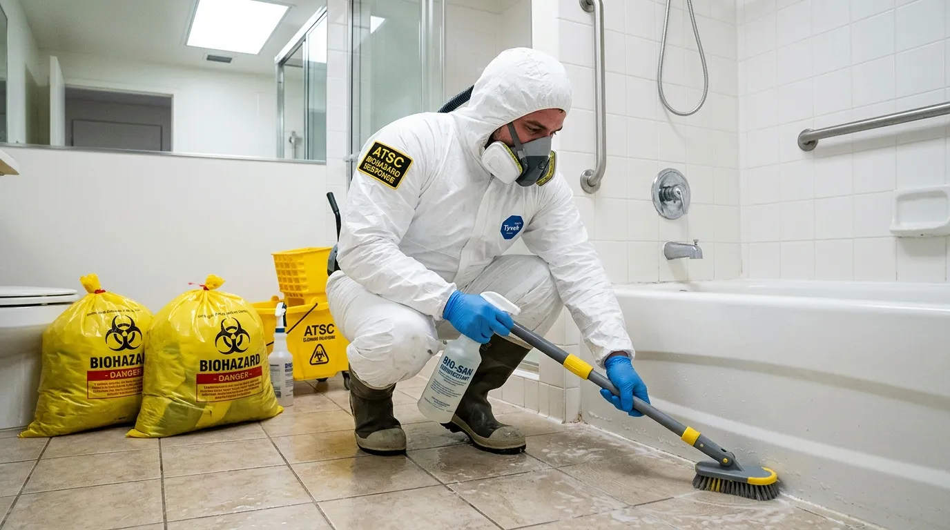 Decontamination equipment deployed for Blood Cleanup in Dellwood